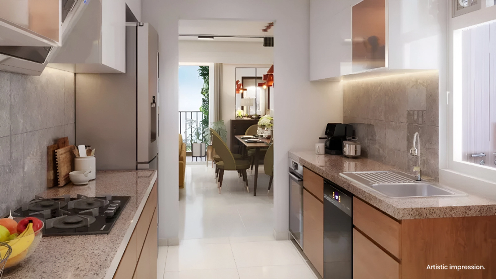 Mahindra Eden Apartments In Kanakapura Road Bangalore Kitchen